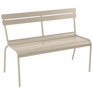 Banc avec dossier LUXEMBOURG Fermob Muscade