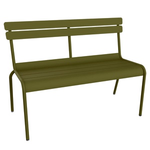 Banc avec dossier LUXEMBOURG Fermob pesto