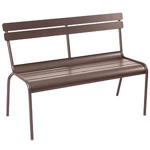 Banc avec dossier LUXEMBOURG Fermob Rouille