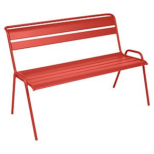 Banc avec dossier MONCEAU Fermob capucine