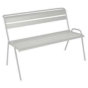 Banc avec dossier MONCEAU Fermob gris métal