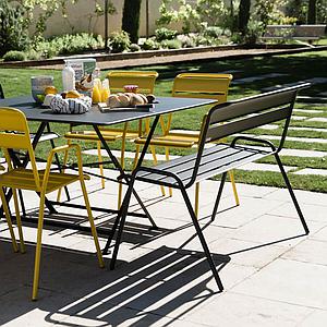 Banc avec dossier MONCEAU Fermob romarin