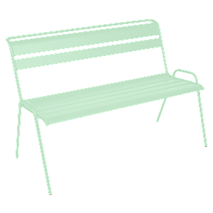 Banc avec dossier MONCEAU Fermob vert opaline