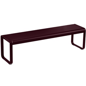 Banc BELLEVIE Fermob cerise noir