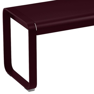 Banc BELLEVIE Fermob cerise noir