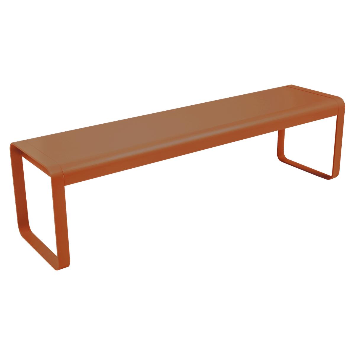Banc BELLEVIE PREMIUM Fermob orange confite