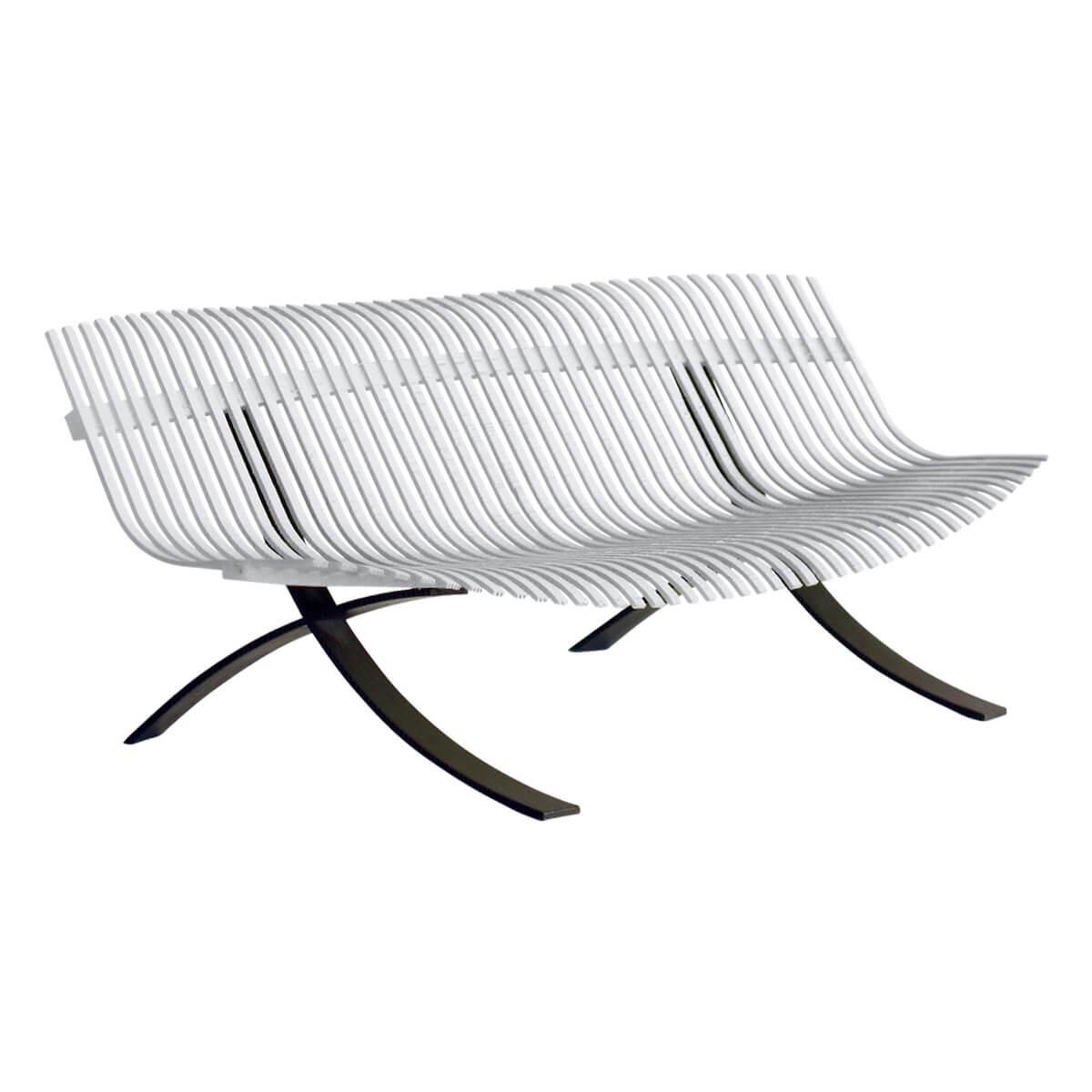 Banc CHARIVARI Fermob blanc coton