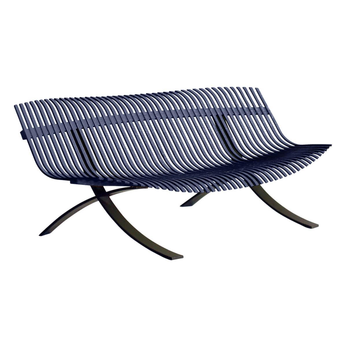 Banc CHARIVARI Fermob Bleu Abysse
