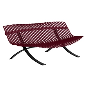 Banc CHARIVARI Fermob Cerise noire
