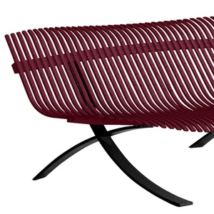 Banc CHARIVARI Fermob Cerise noire