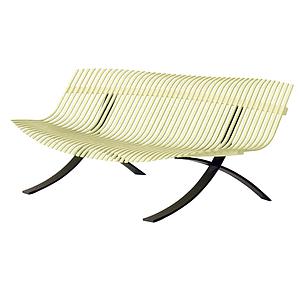 Banc CHARIVARI Fermob citron givré