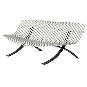 Banc CHARIVARI Fermob gris argile