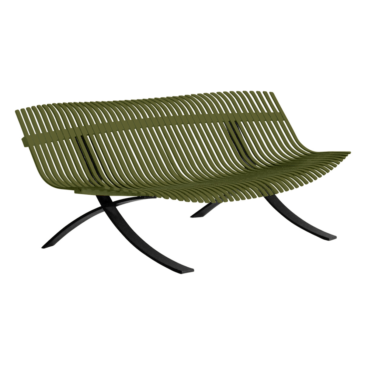 Banc CHARIVARI Fermob vert pesto