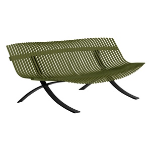 Banc CHARIVARI Fermob vert pesto
