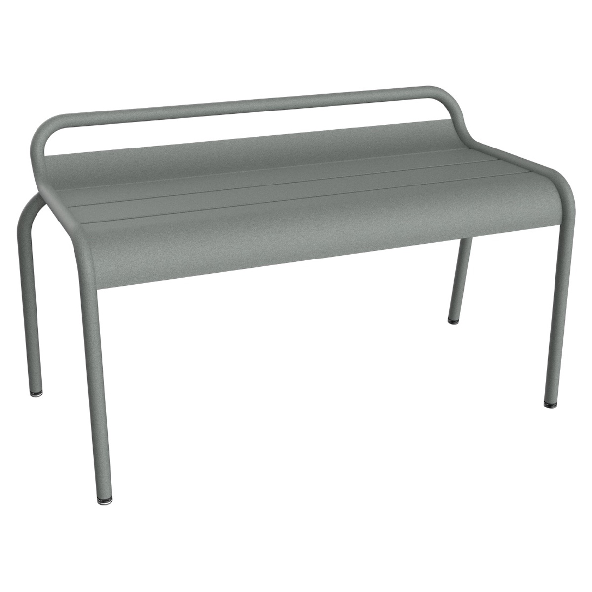 Banc compact 2P LUXEMBOURG  Fermob gris lapilli