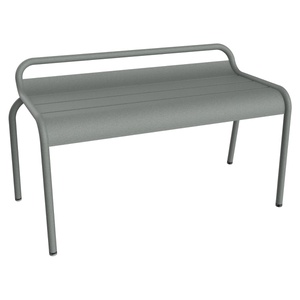 Banc compact 2P LUXEMBOURG  Fermob gris lapilli