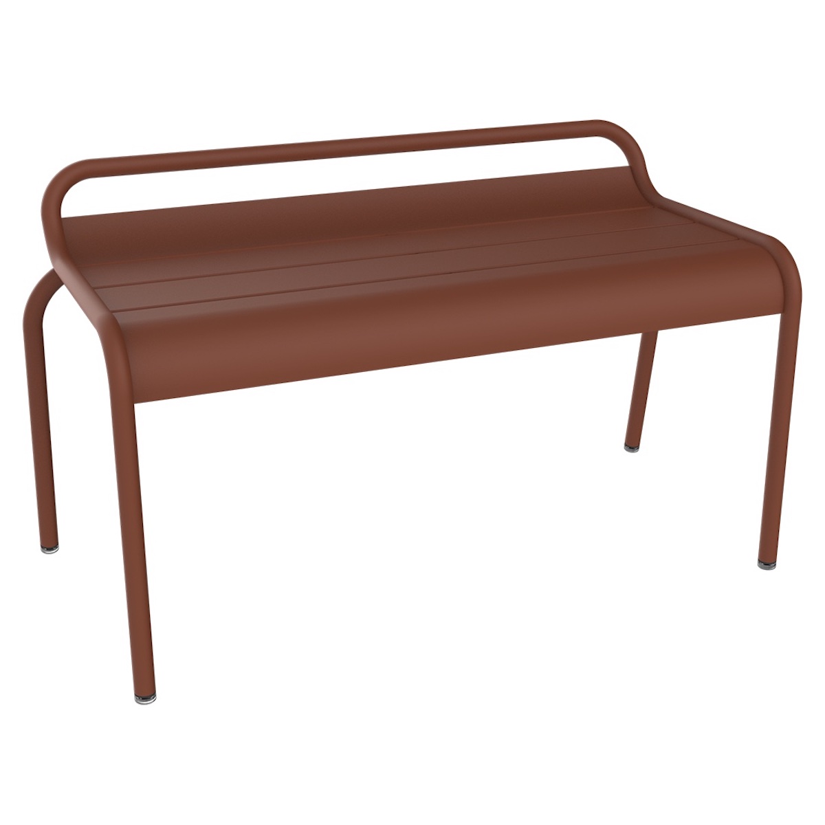 Banc compact 2P LUXEMBOURG  Fermob rouge ocre