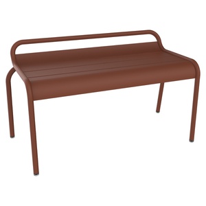 Banc compact 2P LUXEMBOURG  Fermob rouge ocre