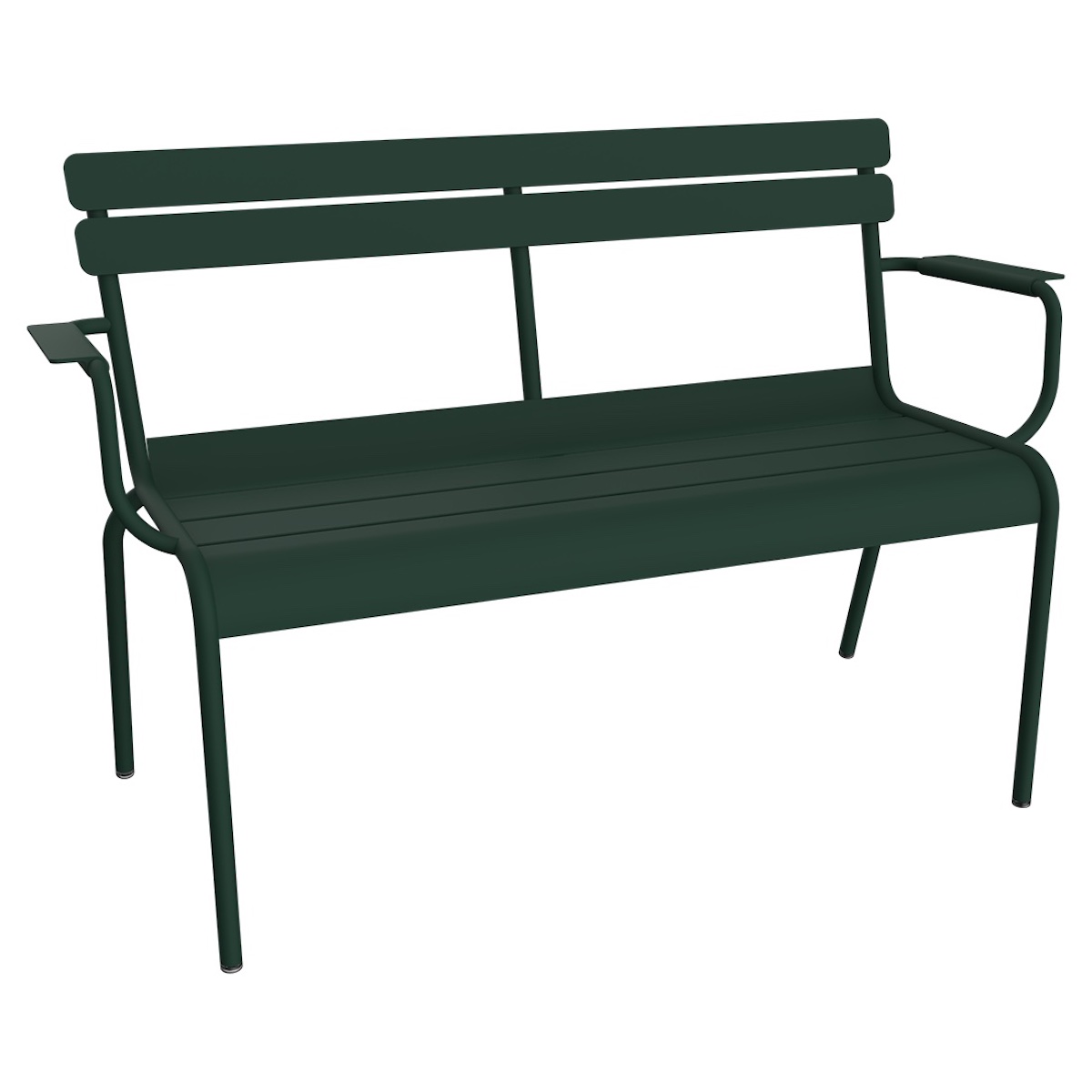 Banc de jardin 2 places avec accoudoirs LUXEMBOURG Fermob cèdre