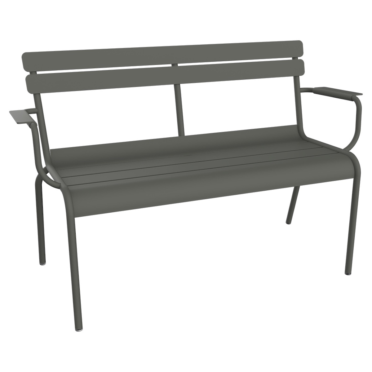 Banc de jardin 2 places avec accoudoirs LUXEMBOURG Fermob romarin