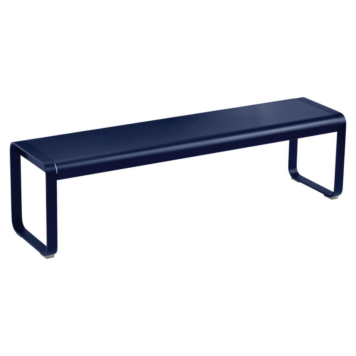 Banc de jardin BELLEVIE Fermob Bleu Abysse