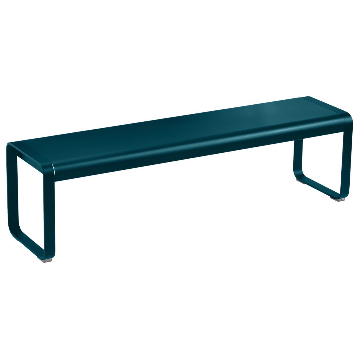 Banc de jardin BELLEVIE Fermob bleu acapulco