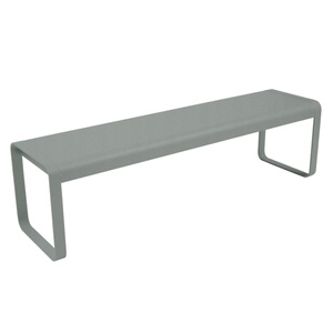 Banc de jardin BELLEVIE Fermob gris lapilli 