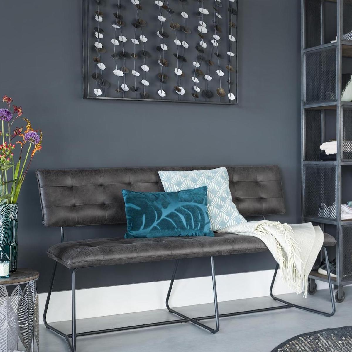 Banc JULIEN Henders & Hazel Anthracite