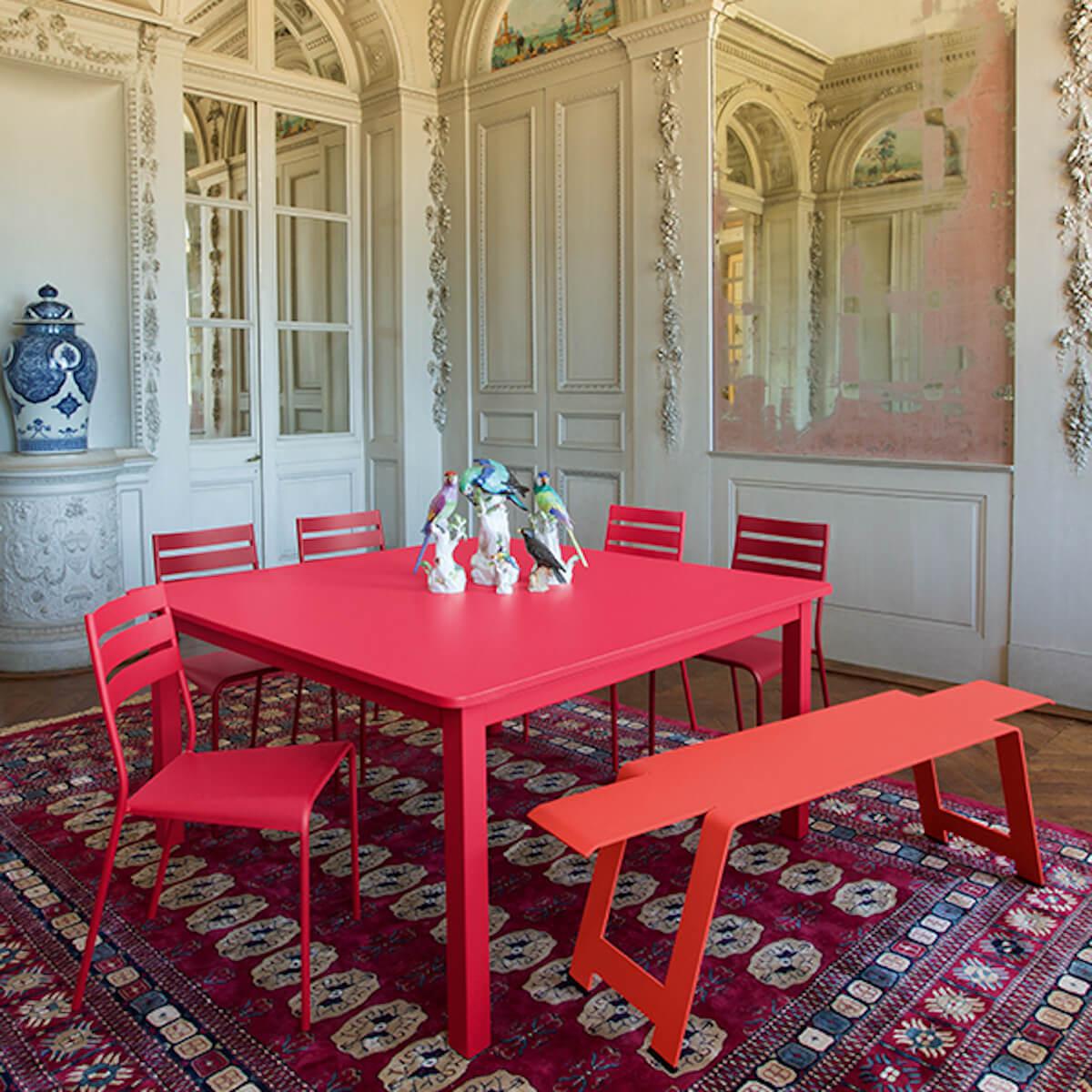 Banc ORIGAMI Fermob brun rouille