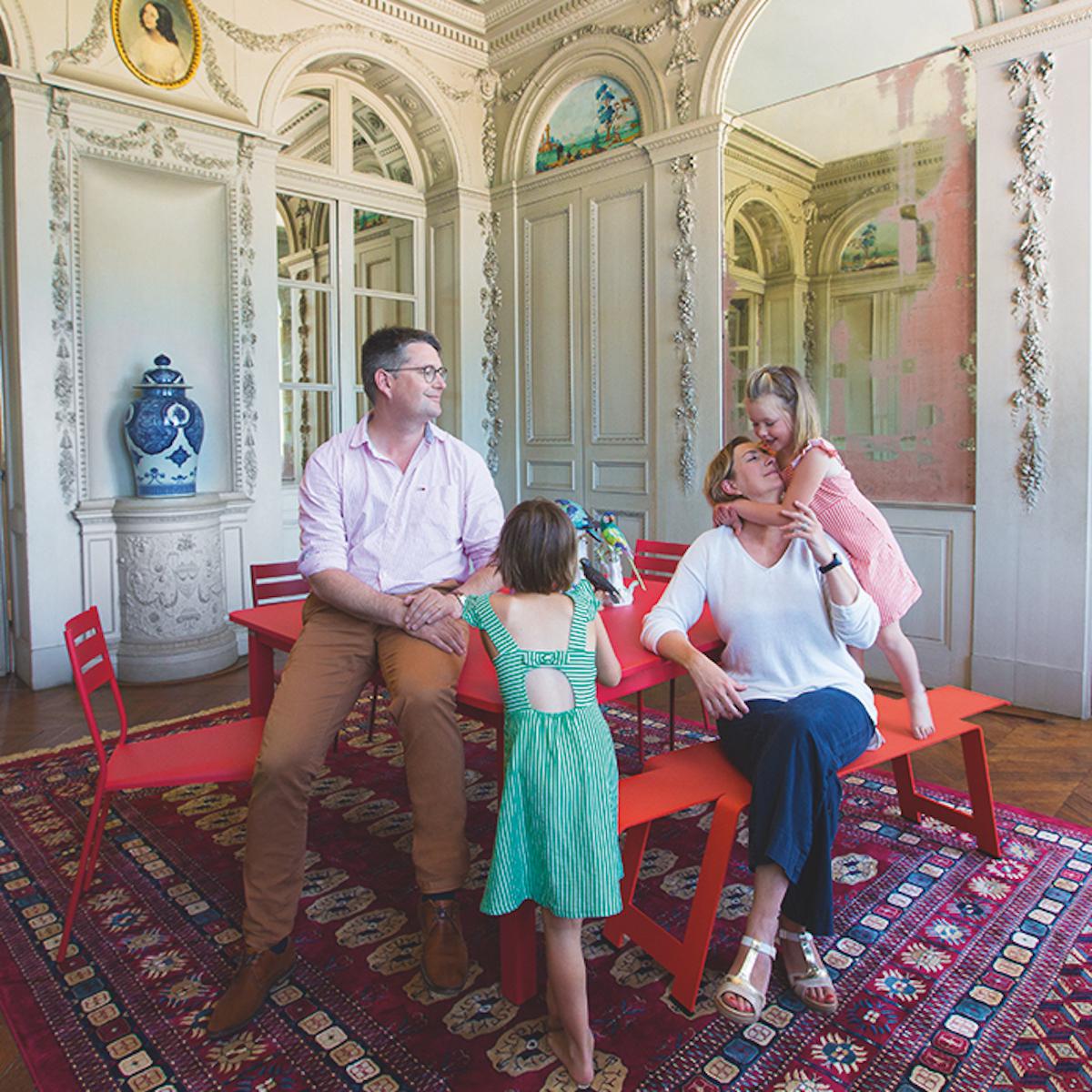 Banc ORIGAMI Fermob gris métal