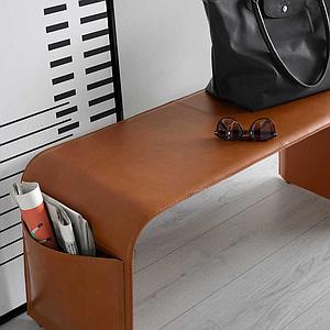 Banc SHAPE Calligaris cognac