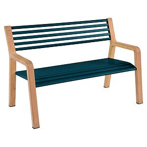 Banc SOMERSET Fermob bleu acapulco
