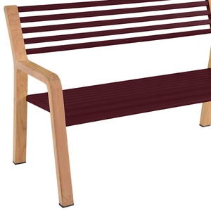 Banc SOMERSET Fermob cerise noir