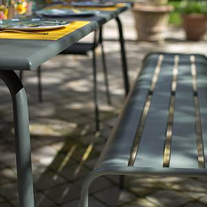Banc XL MONCEAU Fermob gris argile