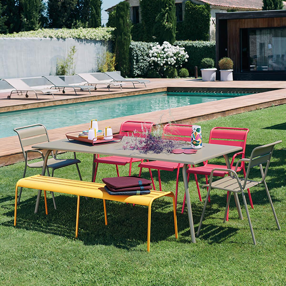 Banc XL MONCEAU Fermob menthe glaciale