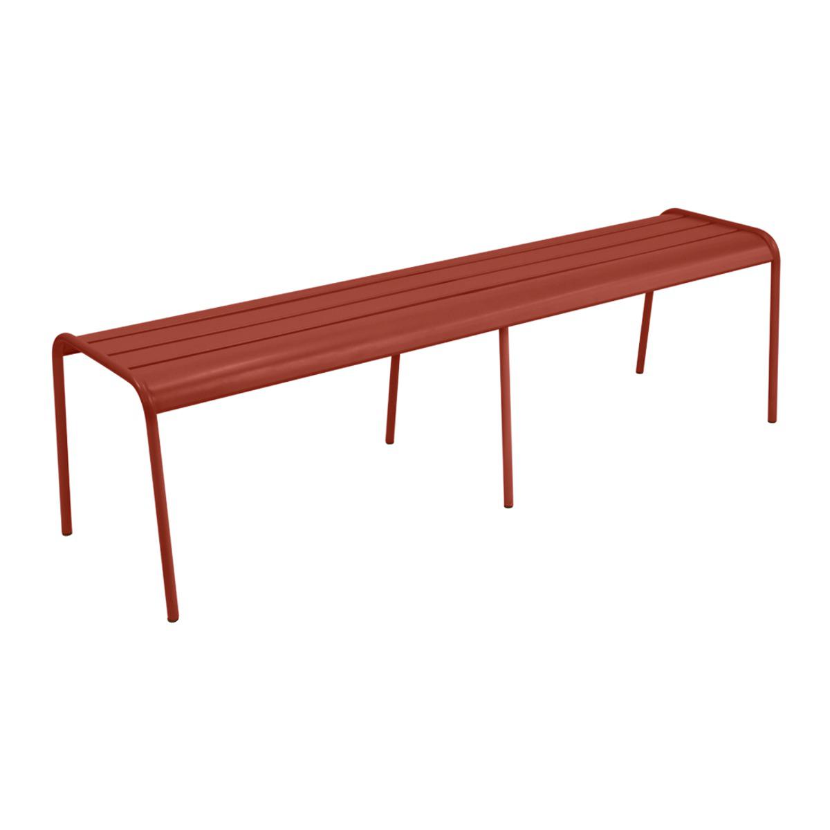 Banc XL MONCEAU Fermob ocre rouge