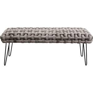 Banquette 128cm WEAVE Kare Design gris