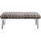 Banquette 128cm WEAVE Kare Design gris