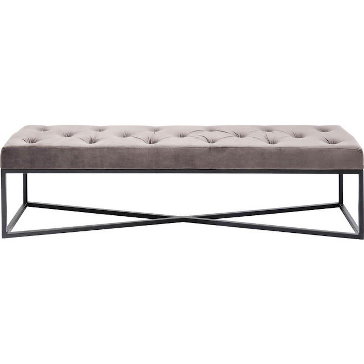 Banquette 150x40cm CROSSOVER Kare Design gris-noir