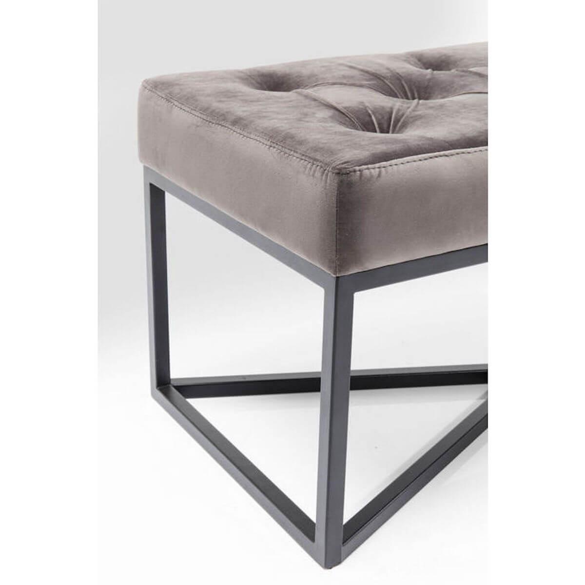 Banquette 150x40cm CROSSOVER Kare Design gris-noir