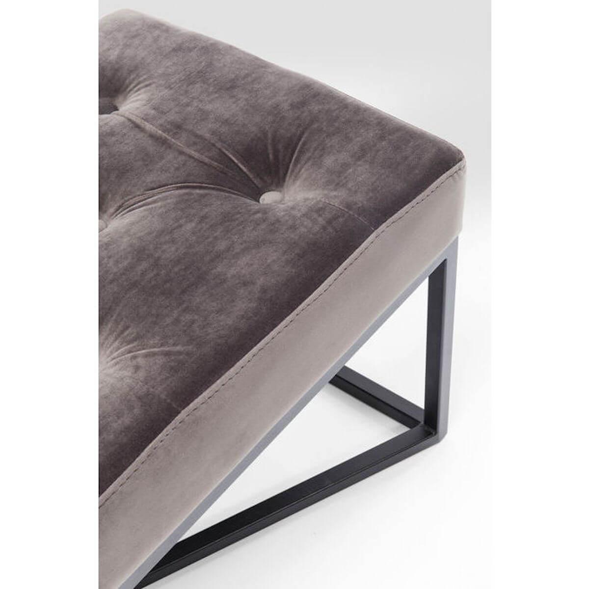 Banquette 150x40cm CROSSOVER Kare Design gris-noir