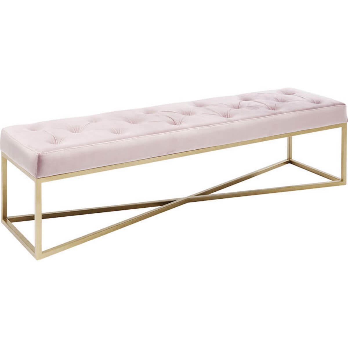 Banquette 150x40cm CROSSOVER Kare Design rose laiton