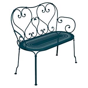Banquette 1900 Fermob bleu acapulco