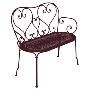Banquette 1900 Fermob cerise noire