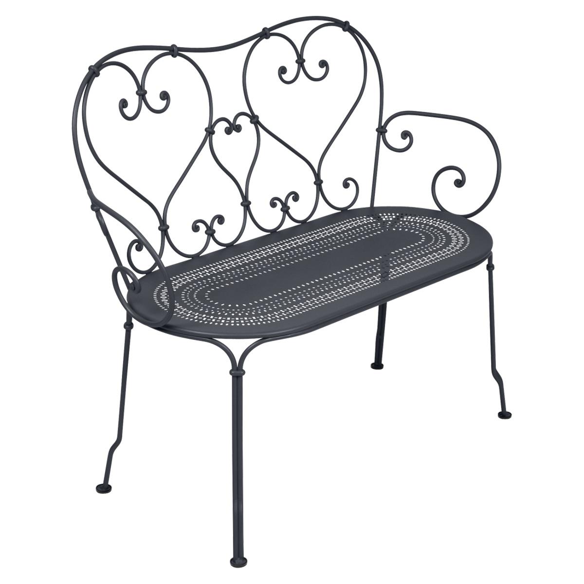 Banquette 1900 Fermob gris carbone