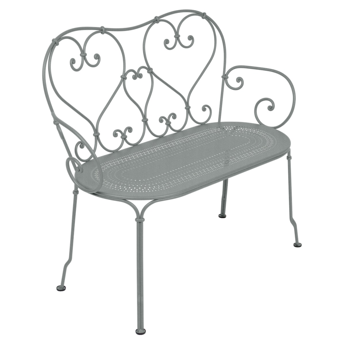 Banquette 1900 Fermob gris lapilli 