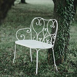 Banquette 1900 Fermob gris orage