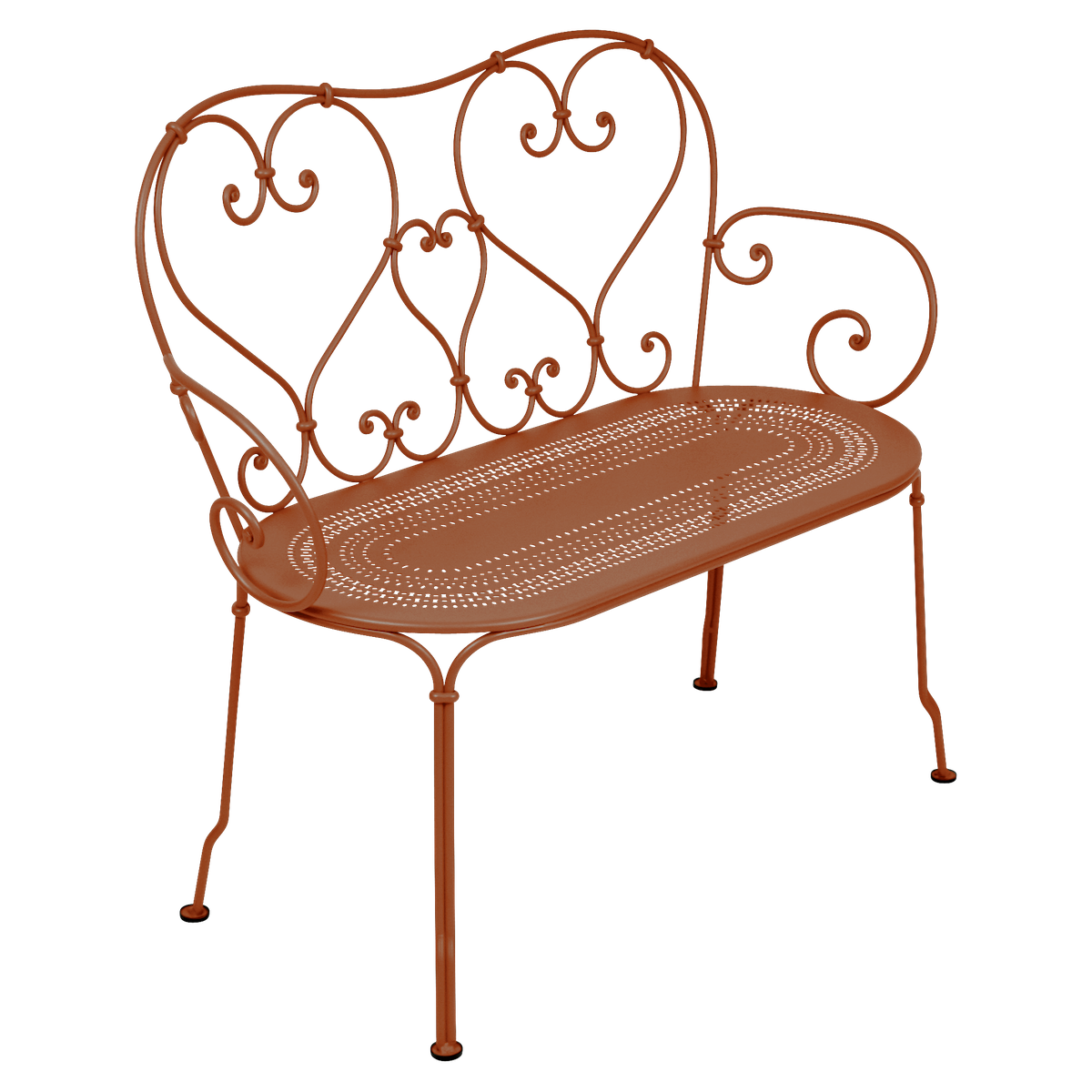 Banquette 1900 Fermob orange confite