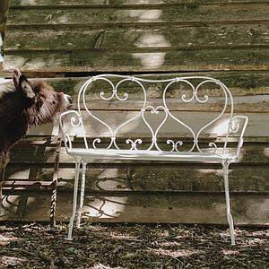 Banquette 1900 Fermob rouge ocre