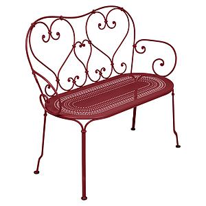 Banquette 1900 Fermob rouge piment